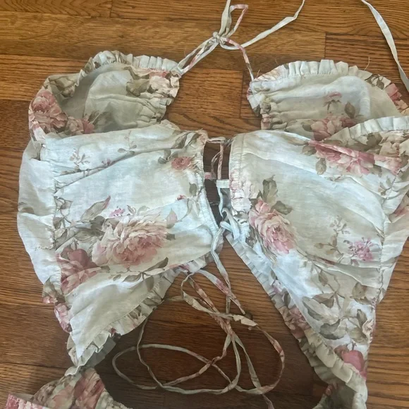 V. Chapman Cream Strapless Sundress for Weddings - Picture 6 of 10